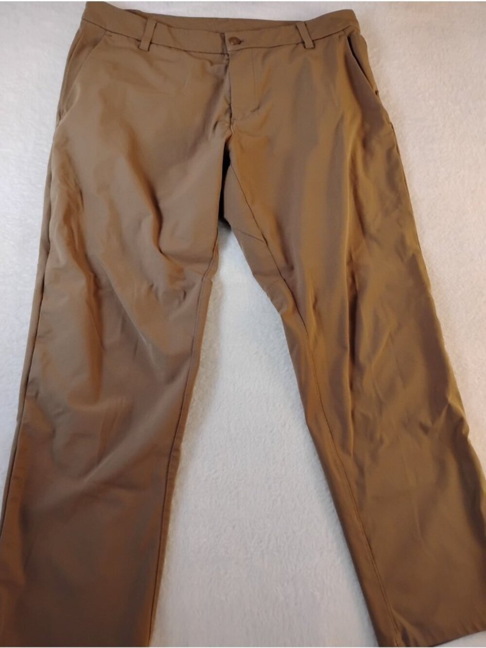 Lululemon Mens ABC Classic-Fit Pant Warpstreme M5A01S Size 35 Brown